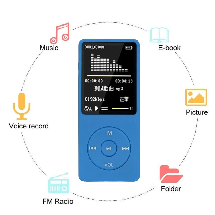 Máy nghe nhạc mini LCD thời trang, radio FM, chơi game video, MP3 MP4, 4GB, 8GB