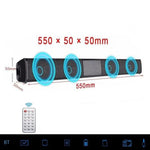 Loa soundbar TV 20W Bluetooth, radio FM, hệ thống rạp hát tại nhà, loa siêu trầm không dây di động, bass MP3 Boombox cho Xiaomi
