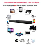 Loa soundbar TV 20W Bluetooth, radio FM, hệ thống rạp hát tại nhà, loa siêu trầm không dây di động, bass MP3 Boombox cho Xiaomi