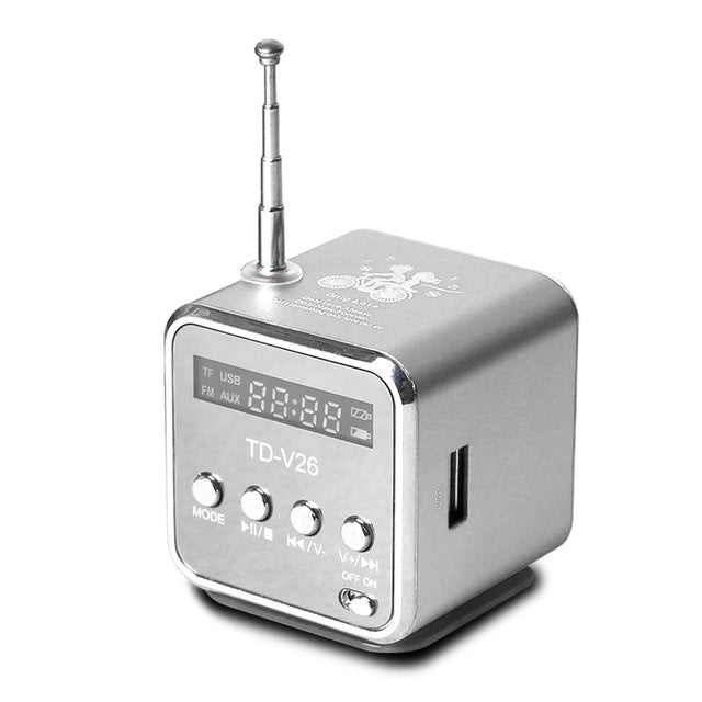 Loa Di Động Có Đài FM Mini Đa Năng USB Loa Máy Tính Hỗ Trợ Thẻ SD/TF Máy Nghe Nhạc Mp3 Cho TV Điện Thoại