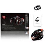 Tai nghe Bluetooth không dây Tourya B7 gập được, tai nghe điều chỉnh có micro, B7 (Đen Đỏ), B7 (Đen Xanh)