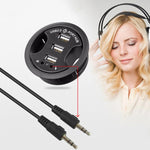 Hub USB 2.0 3 cổng với jack âm thanh 3.5mm và micro