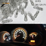 10 pcs T5 Car Instrument Meter Light Meter Replacement Lamp Amber 1.2W 12 V Lamps, T5