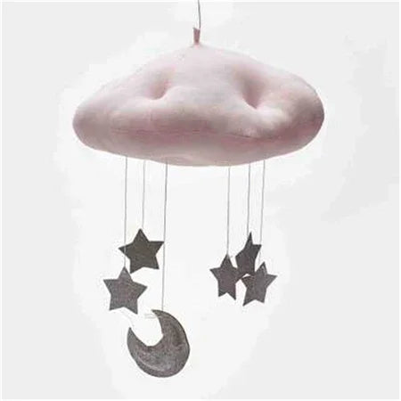 Đồ trang trí treo trần phòng trẻ em, trang trí tiệc mây trăng sao cho phòng bé sơ sinh