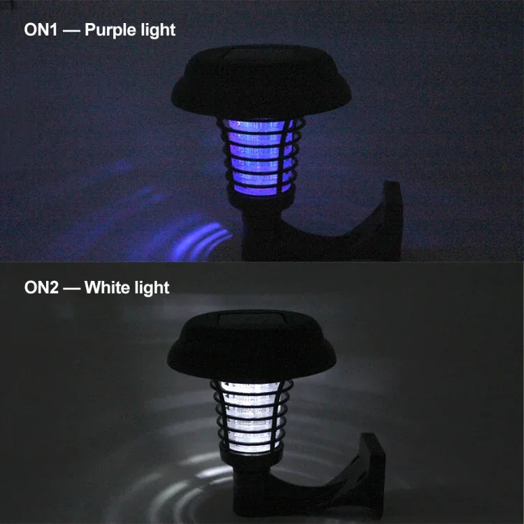 Đèn diệt muỗi côn trùng UV năng lượng mặt trời LED ngoài trời cho vườn, sân cỏ, cảnh quan