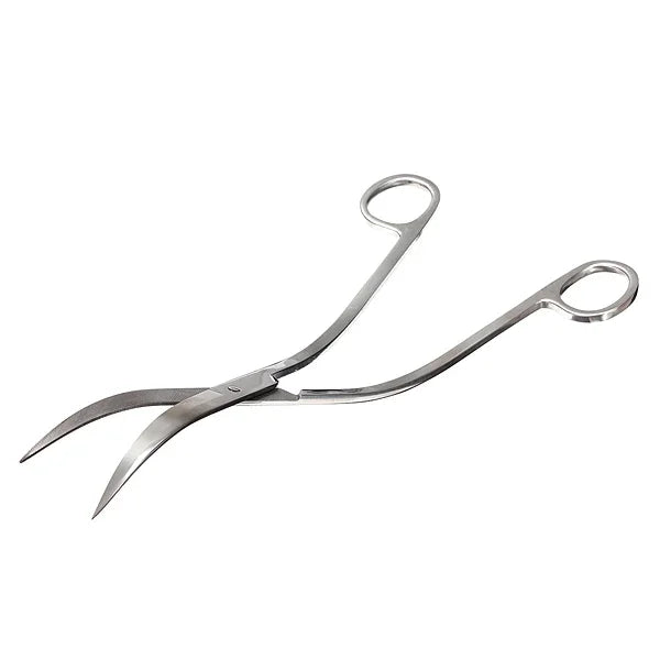 Dụng Cụ Cắt Cỏ Nước Bể Cá Kéo Thép Không Gỉ Hình Sóng Kẹp Dài, Kéo Hình Sóng
