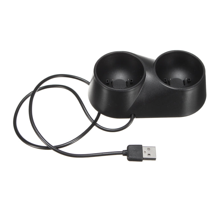Đế sạc tay cầm VR với 2 cổng USB, trạm sạc cho PS4 PSVR Move