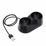 Đế sạc tay cầm VR với 2 cổng USB, trạm sạc cho PS4 PSVR Move