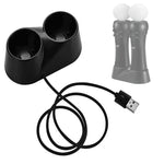Đế sạc tay cầm VR với 2 cổng USB, trạm sạc cho PS4 PSVR Move