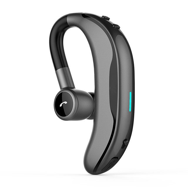 Tai nghe Bluetooth không dây đeo tai có mic cho xe hơi, màu đen xám, đen đỏ, đen xanh lá