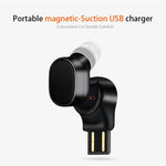 Tai nghe Bluetooth mini LESIRI X12 không dây có sạc từ tính USB, tai nghe thể thao di động cho iPhone