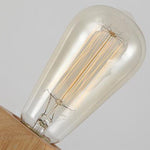 Đèn ngủ LED trang trí gỗ đặc phong cách hiện đại tối giản ấm áp cho phòng ngủ bên giường, đèn bàn nhỏ không kèm bóng LED, phích cắm EU