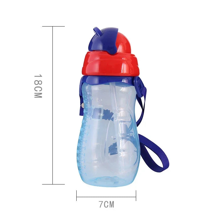 Bình nước cho bé có ống hút, cốc hoạt hình di động, bình thể thao, cốc cho bé uống nước