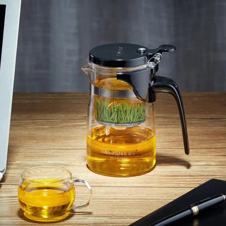 Bộ Ấm Trà Thủy Tinh Chịu Nhiệt KAMJOVE Sang Trọng, Ấm Trà Bong Bóng Văn Phòng, K-200 400ML, K-201 500ML, K-202 750ML, K-203 600ML, K-204 600ML, K-205 900ML