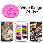 2 cái khuôn DIY silicone fondant hình tay chân bé, khuôn bánh socola, dụng cụ nướng, hình chân
