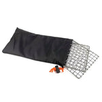 Giá nồi cắm trại ngoài trời bằng thép không gỉ 304 hình vuông, lưới nướng BBQ bếp củi đơn giản