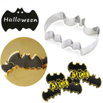 2 cái khuôn cắt bánh quy inox hình dơi, khuôn cắt Halloween DIY