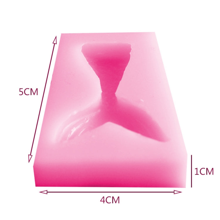 10 cái khuôn silicone đuôi cá nàng tiên cá làm bánh fondant, khuôn trang trí bánh socola hình đuôi cá