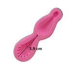 2 cái khuôn silicone mặt dây chuyền đá quý làm fondant, khuôn socola, dụng cụ trang trí bánh nướng DIY, hình mặt dây chuyền đá quý