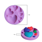 Bộ 2 khuôn làm bánh DIY hình trái tim bằng silicone, khuôn hình trái tim