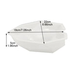 3 cái khuôn silicone làm bánh DIY hình kim cương tình yêu, dụng cụ làm bánh bông lan mousse chiffon, khuôn hình kim cương tình yêu