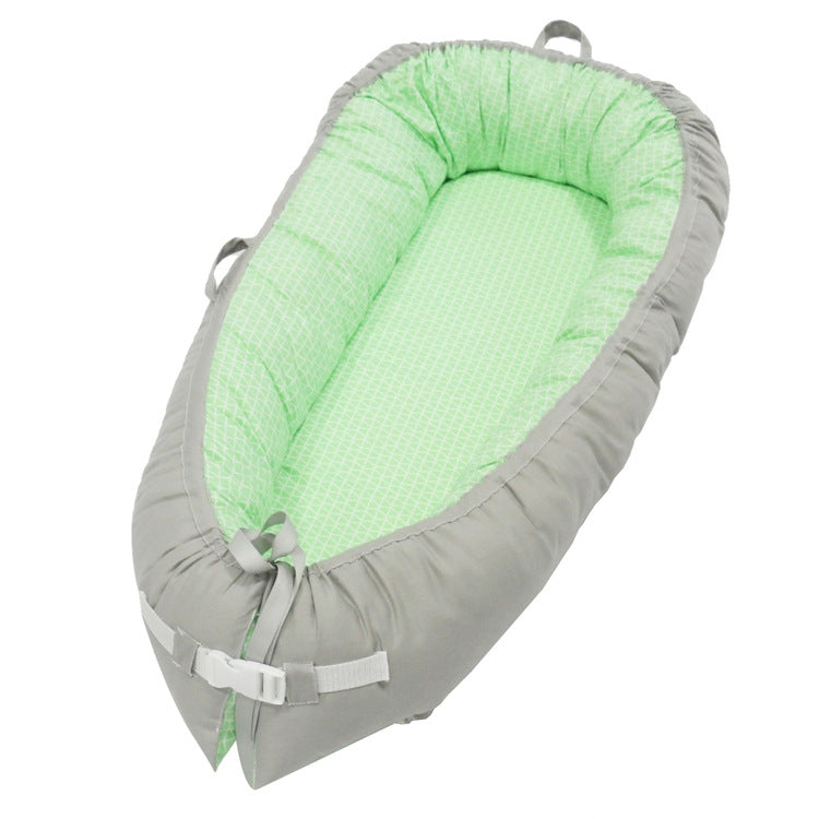 Giường cho bé sơ sinh 80*50cm giường sinh học chăm sóc giấc ngủ cho bé, giường cũi, giường du lịch có đệm chắn bảo vệ