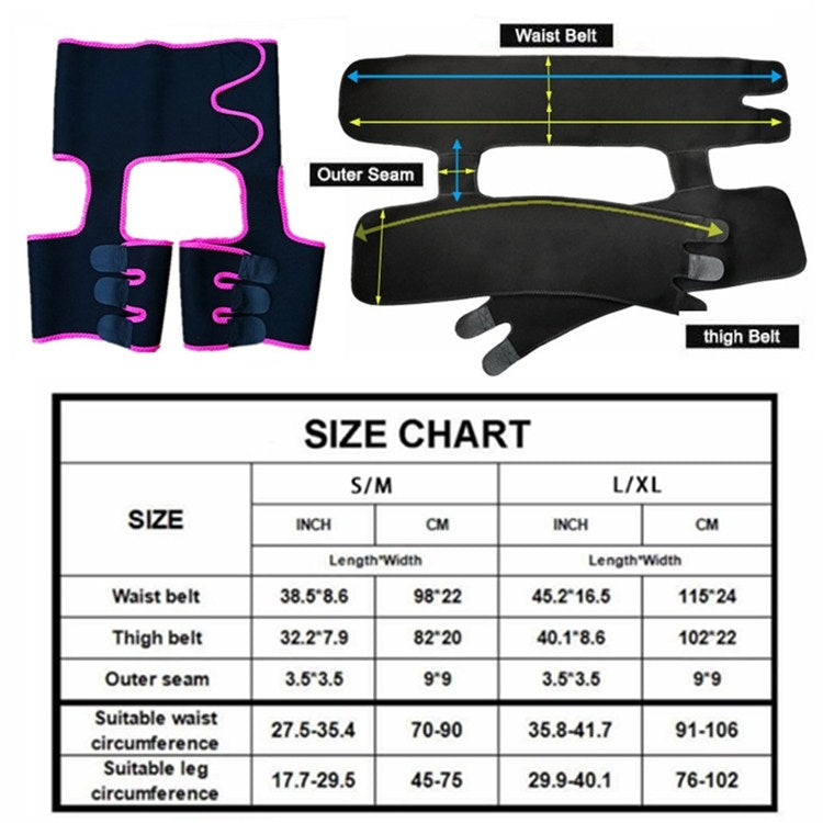 Đai hông tập thể hình 3 trong 1, đai eo một mảnh điều chỉnh, S/M, L/XL
