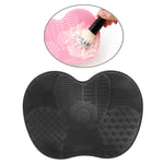 Thảm Rửa Cọ Silicone Dụng Cụ Rửa Cọ Trang Điểm Cọ Mày Miếng Rửa Bàn Chải Dụng Cụ Làm Sạch Trang Điểm, Hồng, Xanh, Đen, Tím Đậm, Tím Nhạt, Đỏ Hoa Hồng