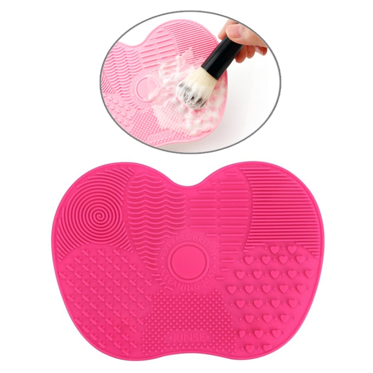 Thảm Rửa Cọ Silicone Dụng Cụ Rửa Cọ Trang Điểm Cọ Mày Miếng Rửa Bàn Chải Dụng Cụ Làm Sạch Trang Điểm, Hồng, Xanh, Đen, Tím Đậm, Tím Nhạt, Đỏ Hoa Hồng