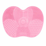 Thảm Rửa Cọ Silicone Dụng Cụ Rửa Cọ Trang Điểm Cọ Mày Miếng Rửa Bàn Chải Dụng Cụ Làm Sạch Trang Điểm, Hồng, Xanh, Đen, Tím Đậm, Tím Nhạt, Đỏ Hoa Hồng