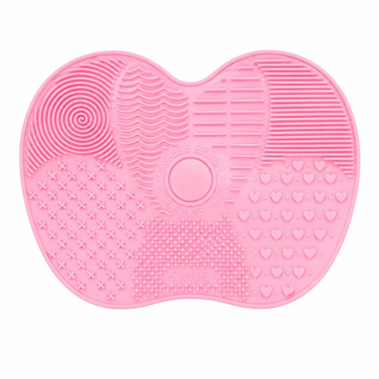 Thảm Rửa Cọ Silicone Dụng Cụ Rửa Cọ Trang Điểm Cọ Mày Miếng Rửa Bàn Chải Dụng Cụ Làm Sạch Trang Điểm, Hồng, Xanh, Đen, Tím Đậm, Tím Nhạt, Đỏ Hoa Hồng