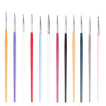 Bút vẽ móng nghệ thuật nhiều màu, cọ mảnh, bút chấm điểm, đầu mảnh acrylic vẽ hoa văn