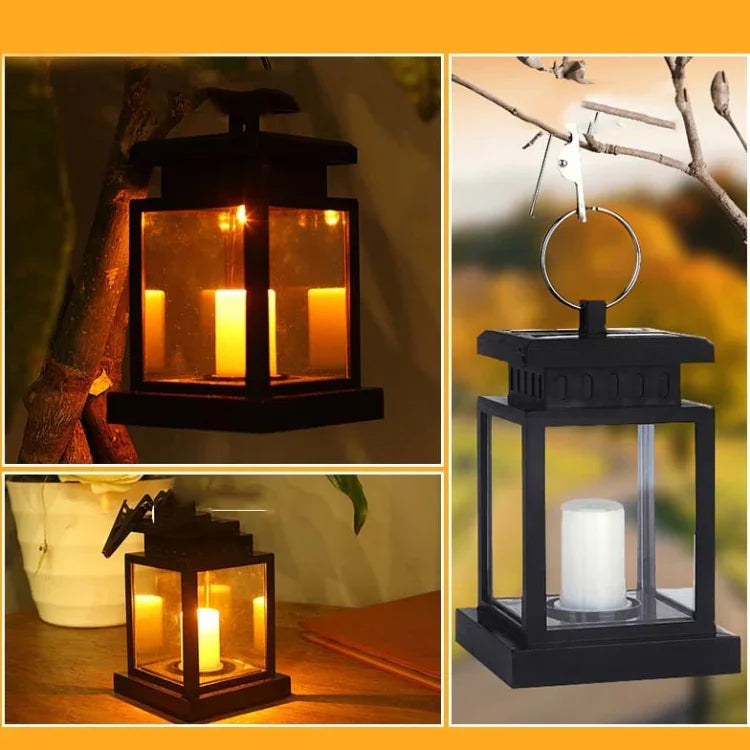 Đèn nến năng lượng mặt trời retro ngoài trời chống nước LED cho vườn, kiểu nến