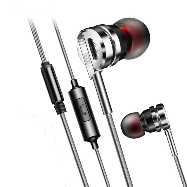 Tai nghe D05 kim loại âm thanh nổi có mic chống ồn cho điện thoại Xiaomi nghe nhạc