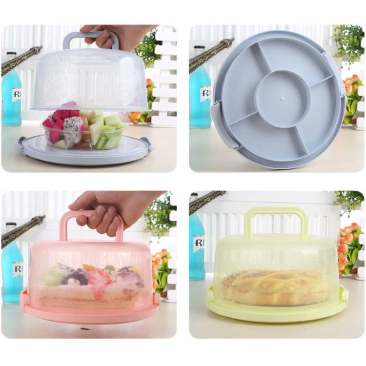 Hộp đựng lưu trữ có tay cầm tròn bằng nhựa, hộp đựng bánh di động