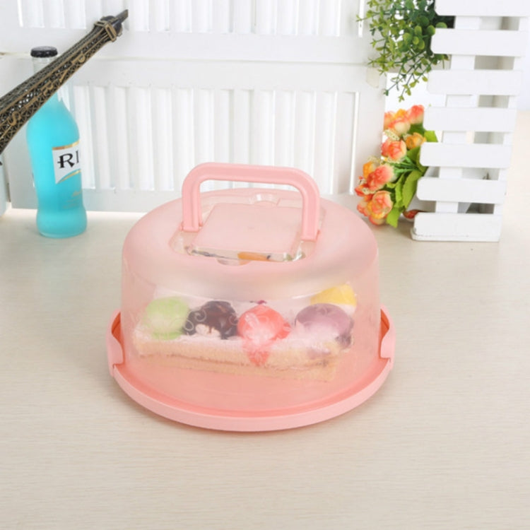 Hộp đựng lưu trữ có tay cầm tròn bằng nhựa, hộp đựng bánh di động