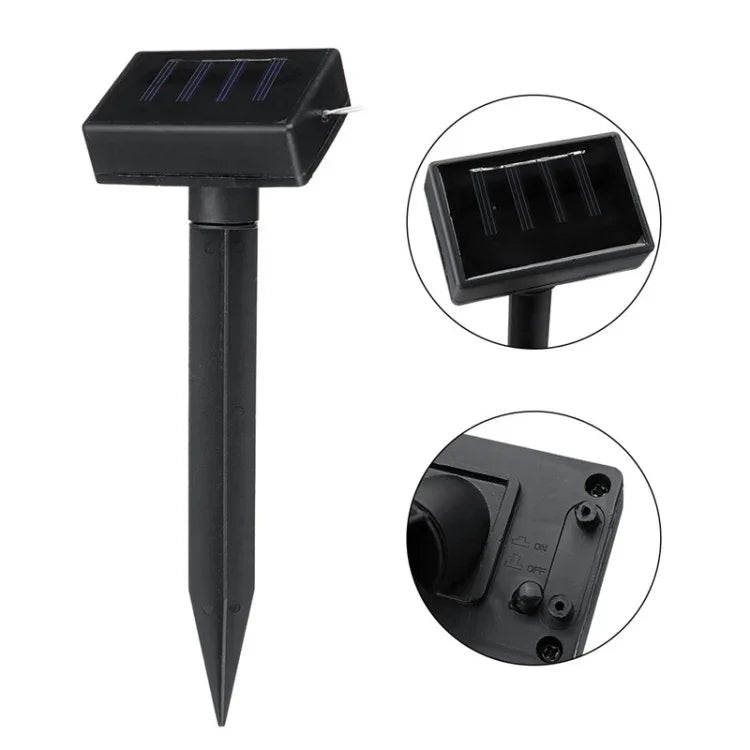Đèn sân cỏ hồng hạc năng lượng mặt trời chống nước 3 trong 1, đèn LED lối đi vườn cảnh quan, đèn ngủ