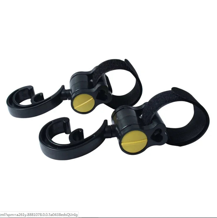 2 chiếc / bộ móc phụ kiện xe đẩy cho bé, móc nhựa đa chức năng màu đen, móc nhựa (hồng), móc nhựa (vàng)