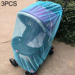 3 chiếc lưới chống muỗi cho xe đẩy em bé dài 150cm, Lưới bảo vệ an toàn cho trẻ sơ sinh, Phụ kiện xe đẩy chống muỗi