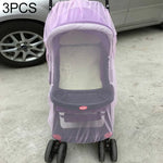 3 chiếc lưới chống muỗi cho xe đẩy em bé dài 150cm, Lưới bảo vệ an toàn cho trẻ sơ sinh, Phụ kiện xe đẩy chống muỗi
