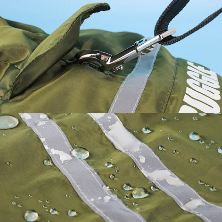 Áo Mưa Có Mũ Phản Quang Gấp Gọn Cho Thú Cưng, Quần Áo Chống Thấm Nước Cho Chó, S, M, L, XL, XXL