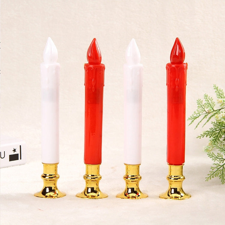 2 cái nến điện tử nhựa dài giả