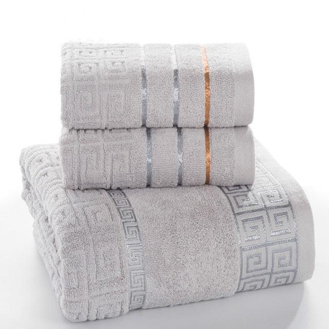Bộ 3 khăn tắm cotton kẻ caro