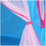 Lều chơi gấp hình yurt cho trẻ em, 120x110x110cm xanh dương, 120x110x110cm hồng
