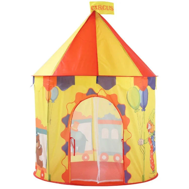 Lều chơi gấp hình nhà trẻ em Yurt, kích thước 100x100x135cm, kiểu rạp xiếc