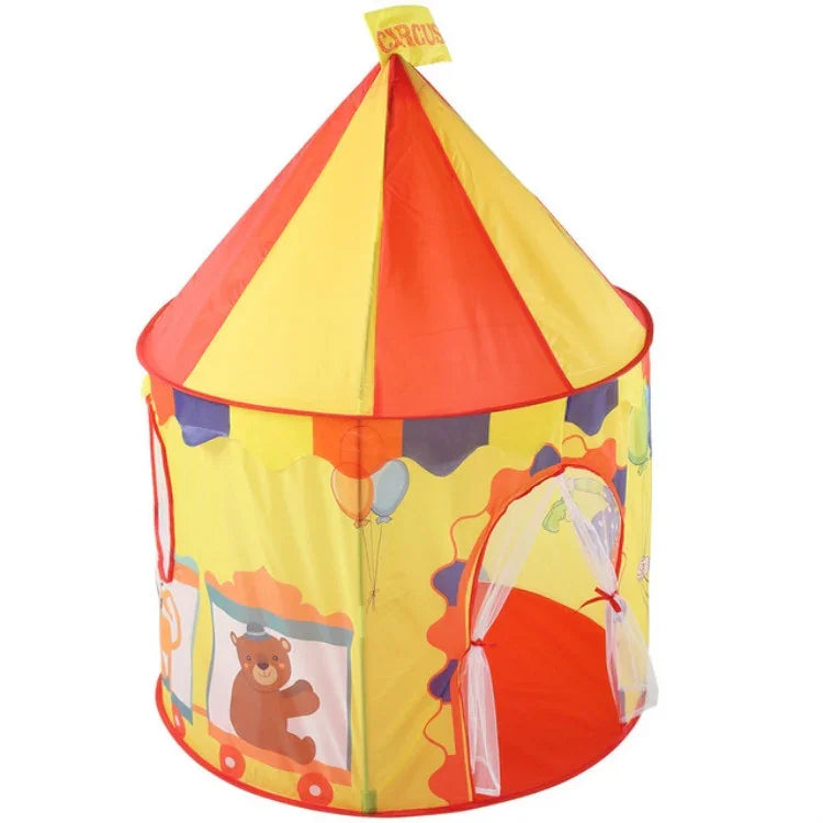 Lều chơi gấp hình nhà trẻ em Yurt, kích thước 100x100x135cm, kiểu rạp xiếc