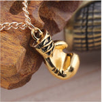 Punk Retro Mini Boxing Glove Necklace, gold, silver