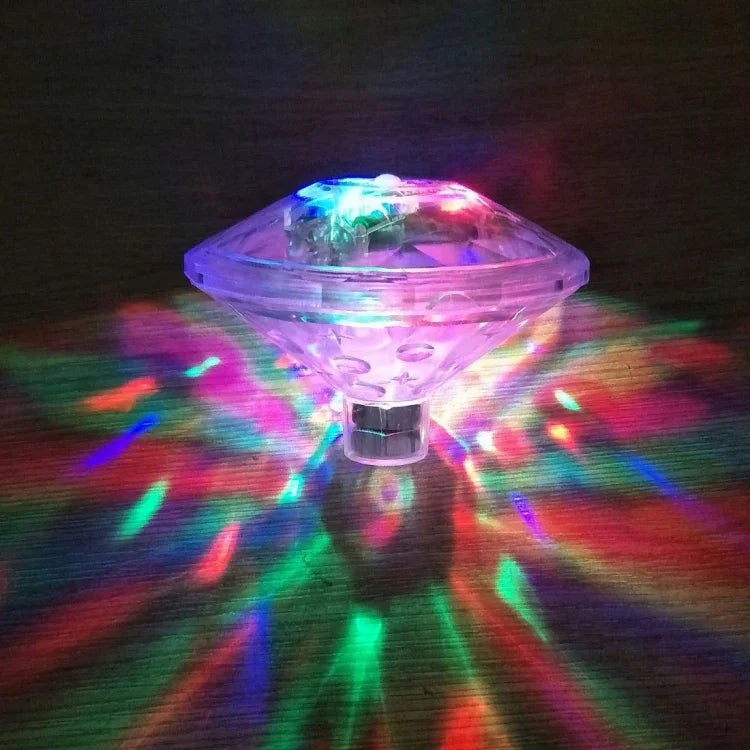 Đèn tắm thời trang trình diễn ánh sáng IP67 chống nước dưới nước LED RGB đổi màu phát sáng với 7 chế độ