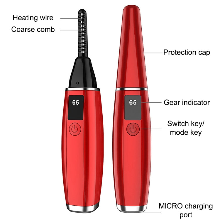 Máy Uốn Mi Điện Dụng Cụ Làm Đẹp Sạc, 380mAh (Đỏ), 380mAh (Trắng)