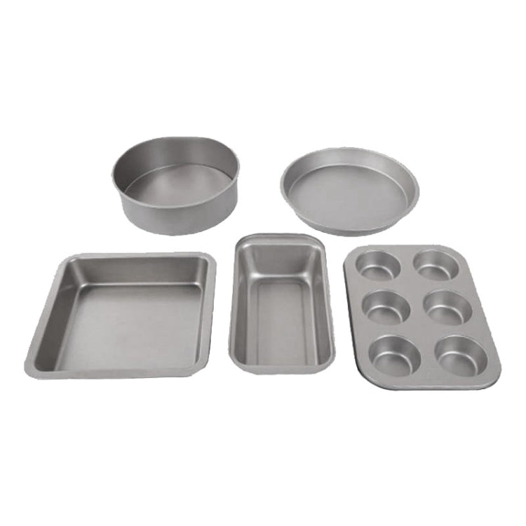 Bộ khuôn làm bánh 5 trong 1, dụng cụ làm bánh pizza, bánh ngọt, bánh quy, bánh mì tại nhà, bộ dụng cụ làm bánh 5 trong 1